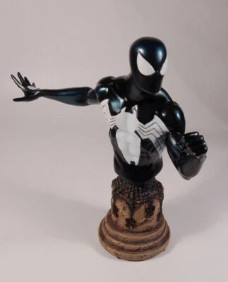 Mini busto/estatua The Amazing Spider-Man Symbiote~Bowen Designs~Venom~Negro~NUEVO EN CAJA Foto 1 de 2