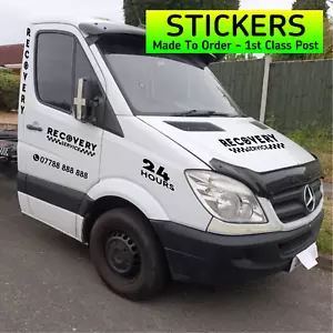 MERCEDES SPRINTER RECOVERY TRUCK STICKERS GRAPHICS DECALS STRIPES 24/7 LETTERING - Picture 1 of 7