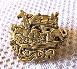 NOAHS ARCHE ANSTECKNADEL * GOLDFARBEN * - Bild 1 von 2
