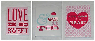 Set of Three Love, Heart, and Cupcake Mini Journals - Image 1 of 4