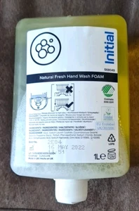 Cartuccia sapone schiumogeno schiuma lavaggio mani fresco naturale INITIAL 1L un litro - Foto 1 di 5