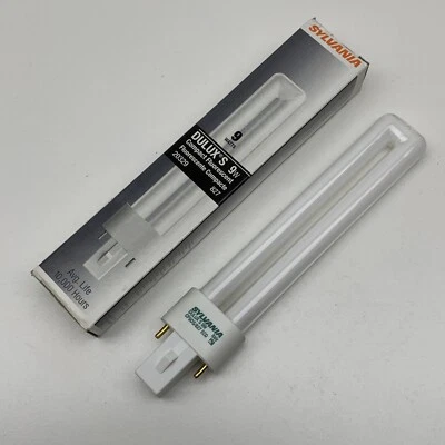 (4-Pack) Sylvania CF9DS/827 Fluorescent 9W Lamp Light Bulb Warm White G23 2700K - Image 1 of 4