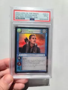 LOTR TCG Legolas Dauntless Hunter FOIL PSA 9 MINT Two Towers Rare Card 4R73 - Picture 1 of 7