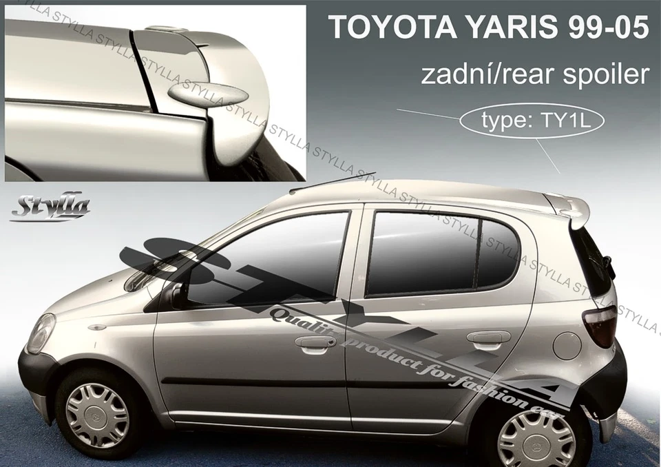 SPOILER REAR ROOF TAILGATE for TOYOTA YARIS  MK1 MKI WING ACCESSORIES - Image 1 of 1