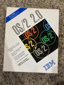 IBM OS/2 2.0 Version 2.00 3.5" Original Box and documentation - Photo 1/5