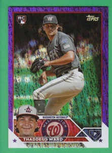 Serie de actualización Topps 2023 #US111 THADDEUS WARD RC 311/799 púrpura foilboard novato - Imagen 1 de 3
