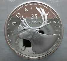 2011 CANADA 25 CENTS PROOF SILVER QUARTER HEAVY CAMEO COIN