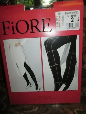 MALLAS DE DISEÑO FIORE PALAZZO PANTIMEDIAS PLATEADAS SOBRE NEGRAS 3 TALLAS Foto 1 de 4