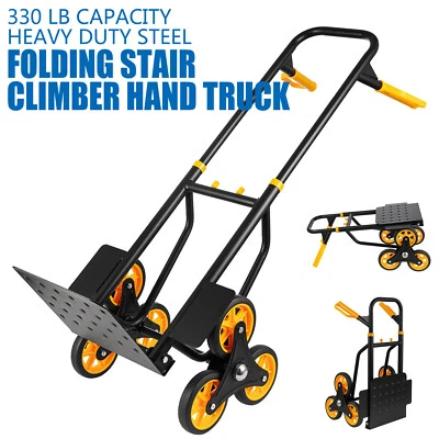 HOMESPOTS Heavy Duty Stair Climber Hand Truck Dolly 330 Lb Capacity Stair Climbing Cart