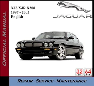JAGUAR XJ, XJ8, XJR, X308 WORKSHOP SERVICE REPAIR MANUAL 1997 – 2003 On CD - Picture 1 of 6
