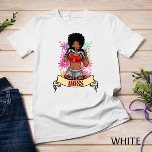 Camiseta Unisex Empowered Negra Mujer Boxeo Magia Kickboxing Niña Fitness - Imagen 1 de 15