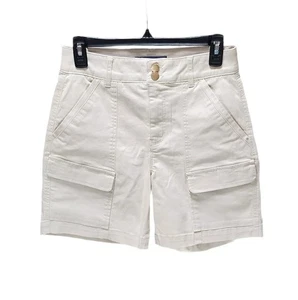 Democracy Ab Solution Shorts Skyrise Cargo Utility Patch Pocket Stretch Beige 4 - Picture 1 of 8