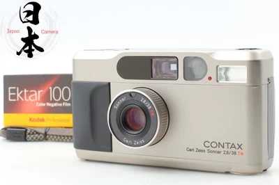 All Works 【Top MINT】 Contax T2 Titan Silver 35mm Point & Shoot Film Camera JAPAN - Image 1 of 4