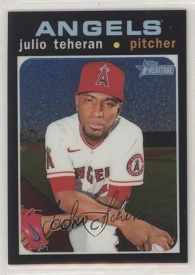 2020 Topps Heritage High Number Chrome /999 Julio Teheran #THC-516 - Image 1 of 2