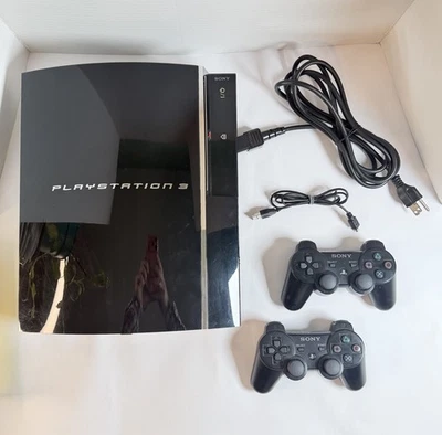 PlayStation 3 PS3 Fat Backwards Compatible CECHE01 Refurbished Console - Image 1 of 4