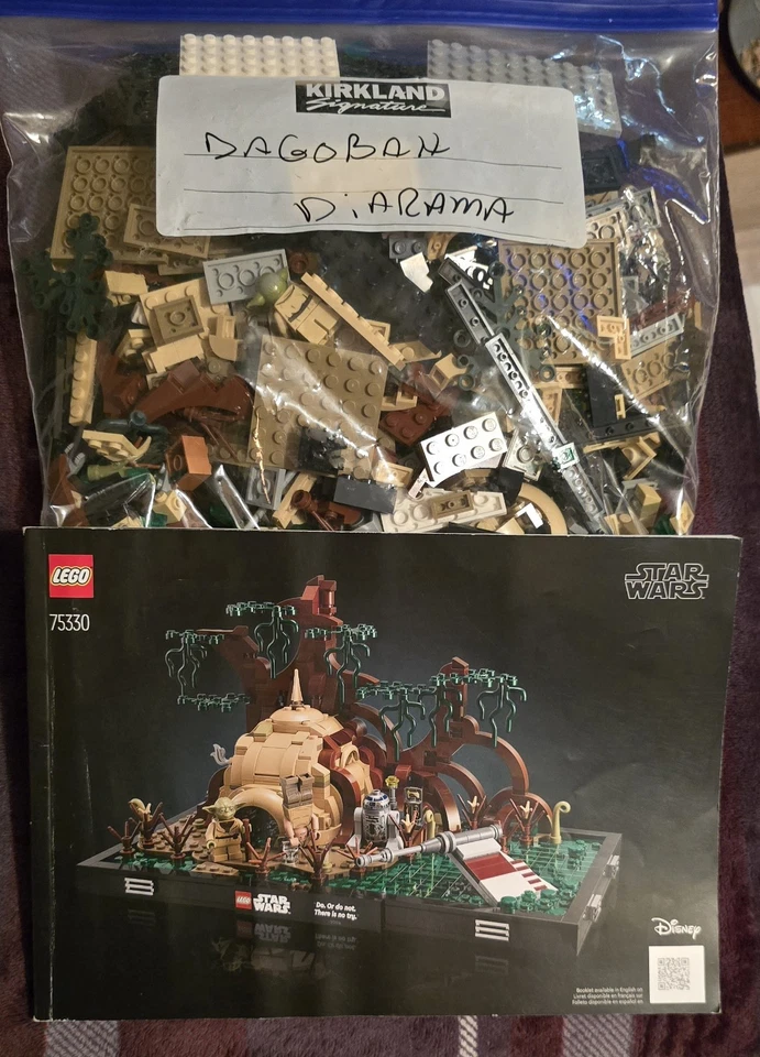 LEGO Star Wars: Dagobah Jedi Entrenamiento Diorama (75330) Sin Caja Foto 1 de 1