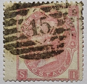 GB VICTORIA CLASSICS SCARCE 1865 3d Rose Plate 4. €300. SG92 - Picture 1 of 3