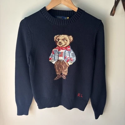 Suéter de malha POLO RALPH LAUREN tamanho P 💯 algodão. EXCELENTE e MUITO RARO! - Imagem 1 de 4