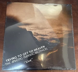 AMAZING MANNING BROTHERS **Trying To Get To Heaven, Live Album, Vinyl LP MM - Foto 1 di 4