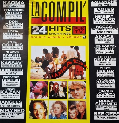 La compil' 24 hits 1989 double LP vinyl Bangles Bee Gees Phil Collins Avalanche - Image 1 of 2