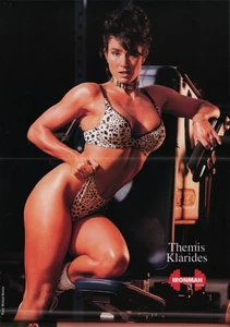 Ironman Magazine 3/1995 Themis Klarides Poster Sue Price Cory Everson Frank Zane - Imagen 1 de 8