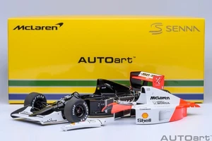 1991 McLAREN HONDA MP4/6 F1 RACE CAR #1 A. SENNA WITH LOGO 1:18 by AUTOart 89140 - Picture 1 of 24