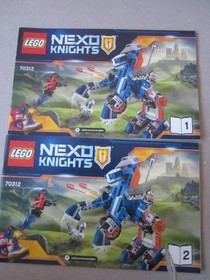 Lego Building Instructions Instruction 70312 Nexo Knights Part 1 and 2 Warhorse