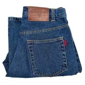 Marlboro Classic Jeans Herren 34 (33x31 ACTUAL) Blau Denim Bootcut VINTAGE - Bild 1 von 12