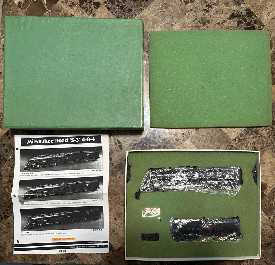 MILW S3 4-8-4 AS REBUILT HO Scale Overland Brass - Image 1 of 4