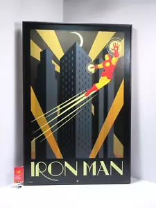 Marvel Comics Ironman Large Framed Retro Poster 94 x 63.5 cm                JT12 - Picture 1 of 12