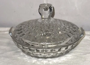 Fostoria AMERICAN CRYSTAL 5 1/2" LEMON DISH W/ COVER - Picture 1 of 2