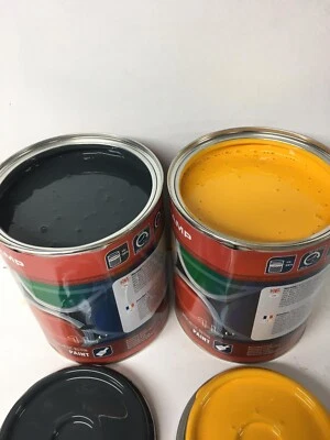 Terex Dump Truck Yellow & Grey Dumper Paint Endurance Enamel Paint 1 Litre Tins