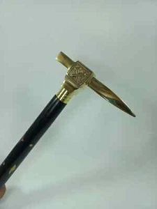 Bastón bastón con cabeza de martillo de hacha vintage para regalo de padre - Imagen 1 de 4