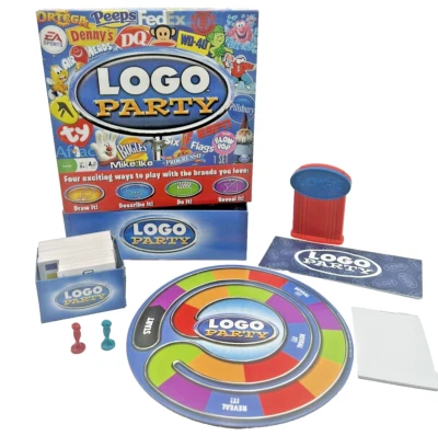 Logo Party Board Game Advertising Game Family Game Night Complete - Image 1 of 4