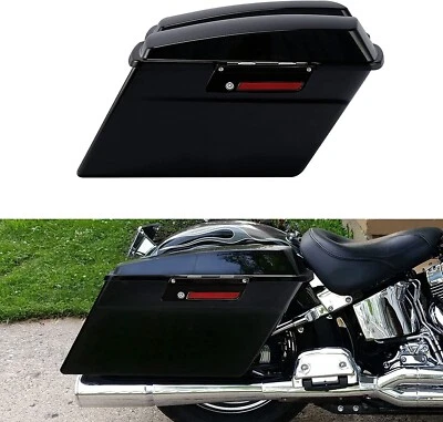 4" 1/2 Left Side No Cutout Extended Saddlebags For Harley Davidson 1993-2013 Foto 1 de 4