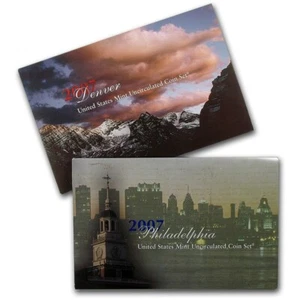 2007 Philadelphia and Denver U.S Mint Set OGP Unopened (JW543) - Picture 1 of 5