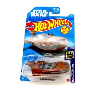 2021 Hot Wheels Star Wars Toy Car 12/250 X-34 Landspeeder  - Picture 1 of 9
