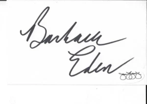 Sueño con Jeannie firmado 3x5 BARBARA EDEN - Jeannie - AUTENTICADO - Imagen 1 de 1