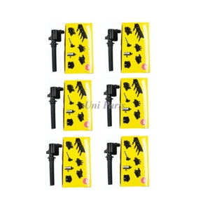 1L8Z12029AB For Ford Escape Freestyle Taurus 3.0L V6 6 pcs OEM NGK Ignition Coil - Picture 1 of 6