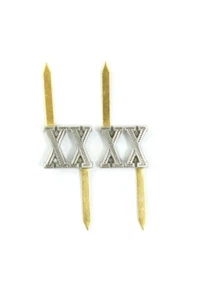 Tableros de hombro alemanes de la Segunda Guerra Mundial cifrados plata #20 Danzig 13 mm 2 piezas - Imagen 1 de 2