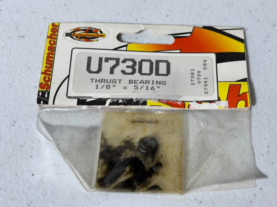 Cojinete de empuje Schumacher U730D vintage RC R/C nuevo NOS U730 Cat Cougar Trans Foto 1 de 1