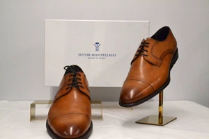 Nuevo con caja Zapatos de vestir Sutor Mantellassi Luxury Betis Crust Derby 12 (US) 45 EU (M5) - Imagen 1 de 4