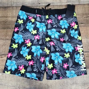 NEW Hurley Boys' Floral Flowers Board Shorts Youth Size 12 Waist 26” Retail - Picture 1 of 7