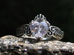 Metaphysical 777,000 ANGELS RING sterling silver Angel wings - Picture 1 of 3