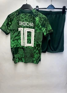 Nike Nigeria 2022/23 Home Dri-FIT Soccer Jersey Shirt - Kids XL Boys 158-170CM - Picture 1 of 24