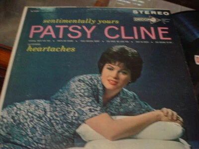 PATSY CLINE sentimentally yours, vg+ stereo lp on DECCA 1962 colorbar original - Image 1 of 2