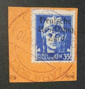  DEUTSCHLAND,GERMANY REICH 1943 ZARA Besetzung "F.D'ITALIA SVR" 35c US.Caffaz - Bild 1 von 1