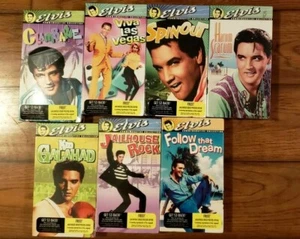 7 Elvis Presley New VHS movies-Clambake, Spinout, Harum Scarum, Galahad, Vegas - Picture 1 of 1