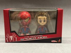 Figura Hot Toys Cosbaby The Amazing Spider-man enmascarada y desenmascarada sellada - Imagen 1 de 2