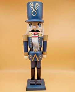XL Nussknacker aus Holz 43cm Dekofigur Figur Soldat Deko Weihnachten - Bild 1 von 6